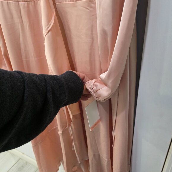 Motherhood Maternity Blush Pink Wrap Maxi Dress XL | NWT - Picture 8 of 12